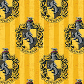 Hufflepuff Hogwarts House Harry Potter Cotton Fabric Yellow